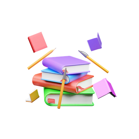 Books  3D Icon