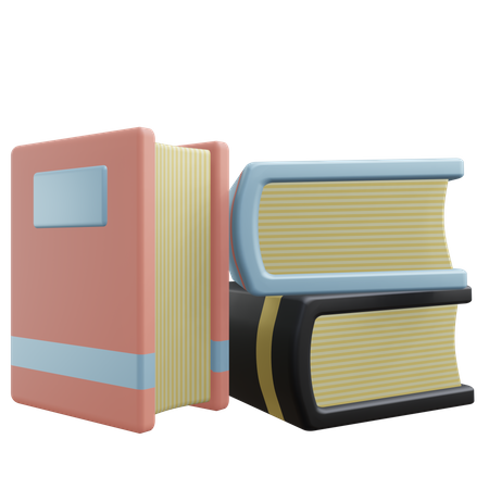 Books  3D Icon