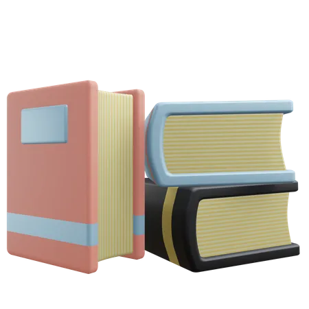 Books  3D Icon