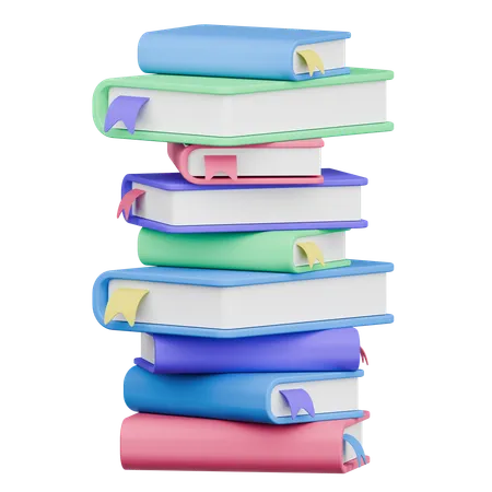 Books  3D Icon