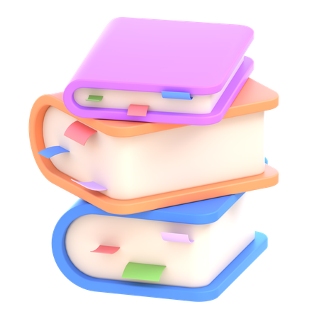 Books  3D Icon