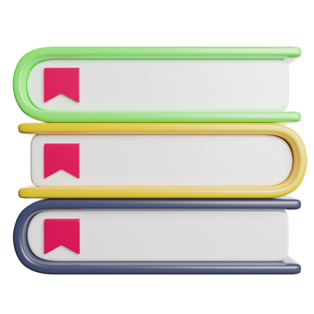 Books  3D Icon