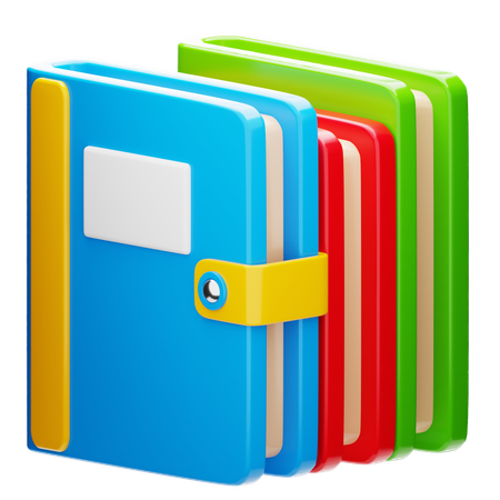 Books  3D Icon