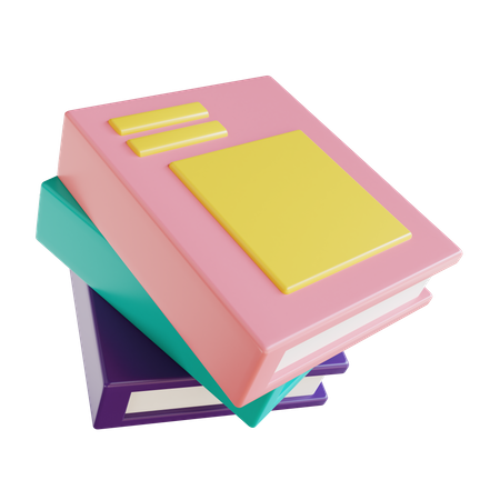 Books  3D Icon
