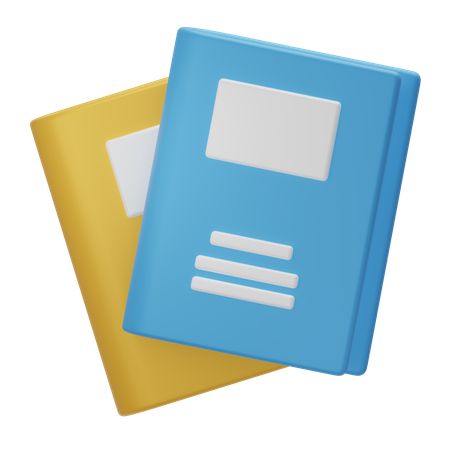 Books  3D Icon