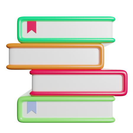 Books  3D Icon