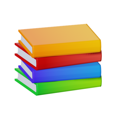 Books  3D Illustration