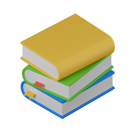 Books  3D Illustration