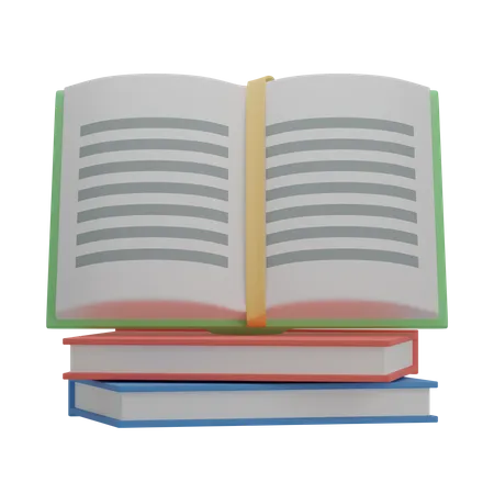 Books  3D Illustration