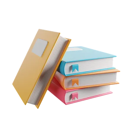 Books  3D Illustration