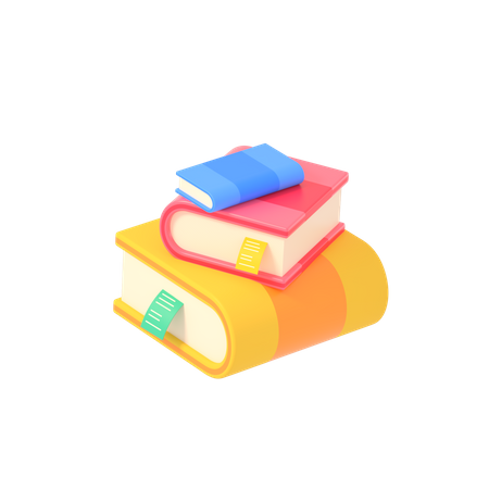 Books  3D Illustration