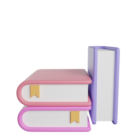 Books  3D Illustration