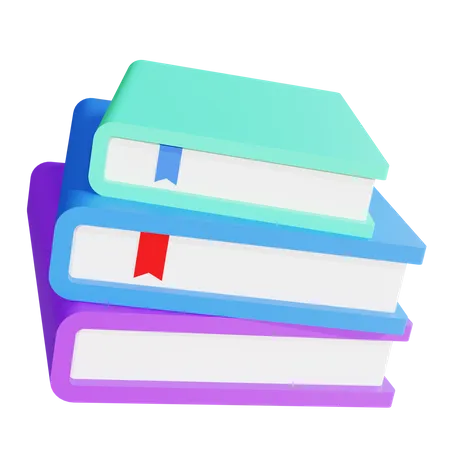 Books  3D Illustration