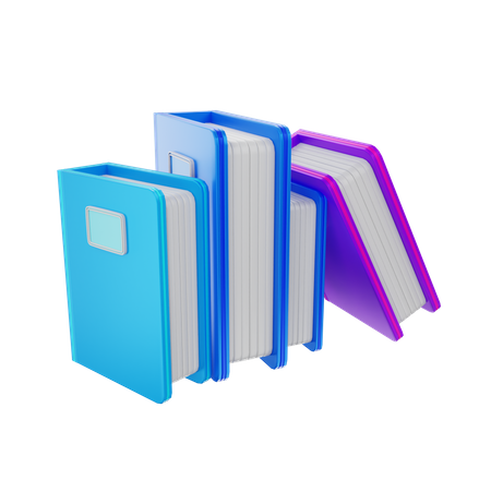 Books  3D Illustration