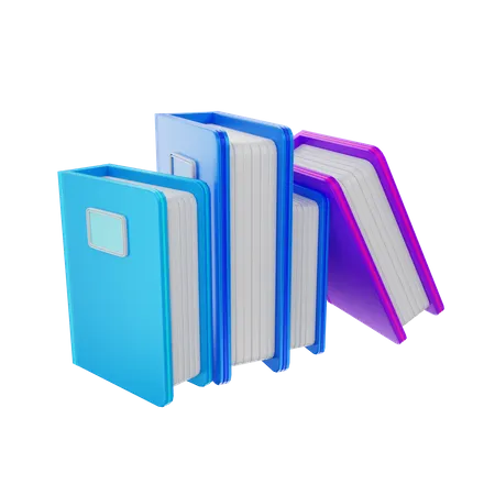 Books  3D Illustration