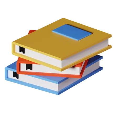 Books  3D Illustration