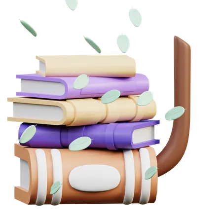 Books  3D Illustration