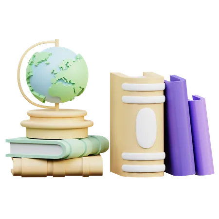 Books  3D Illustration