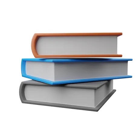 Books  3D Illustration