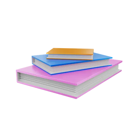 Books  3D Illustration