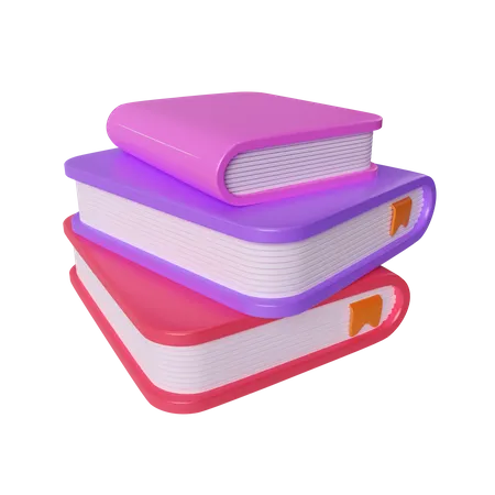 This Is An Illustration Of A Stack Of Books Which Illustrates About Books For School Supplies Available In PSD Format With A Transparent Background 3D Illustration