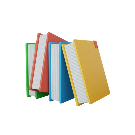 3 D Rendering Books Isolated Useful For Education Learning Knowledge School And Class Design Illustrations 3D Icon