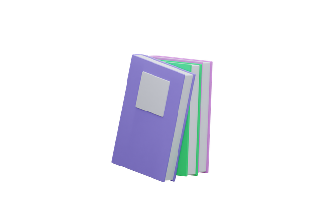 Books  3D Icon
