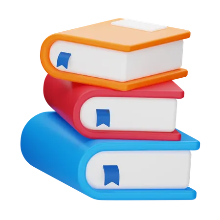 Books 3 D Stationery 3D Icon