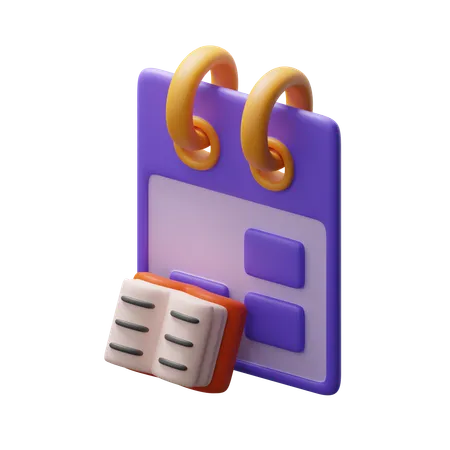Books And Calendars Download This Item Now 3D Icon