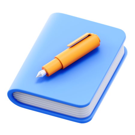 Books And Pens  3D Icon