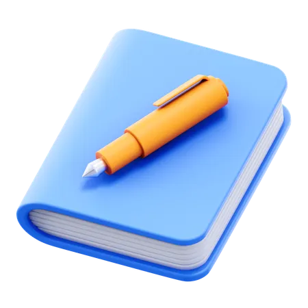 Books And Pens  3D Icon