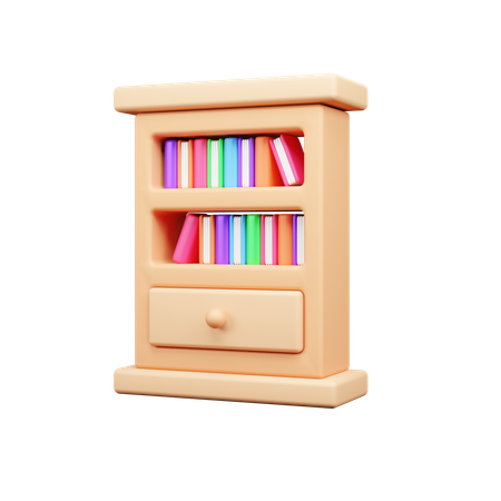 Books Case  3D Icon