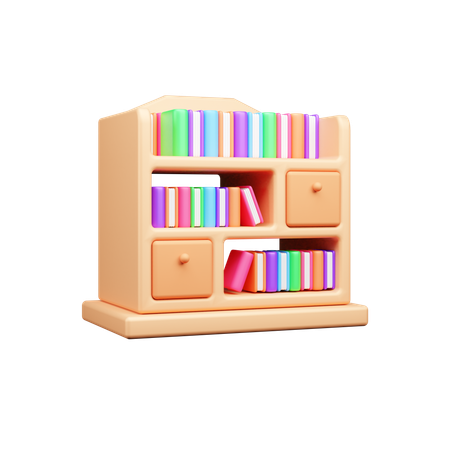 Books Case  3D Icon