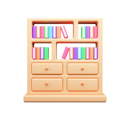 Books Case  3D Icon