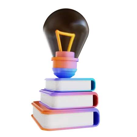 Books Idea 3D Illustration