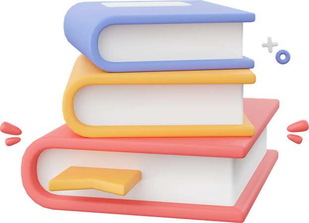 Books Pile  3D Icon