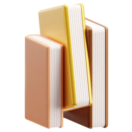 Books Pile  3D Icon