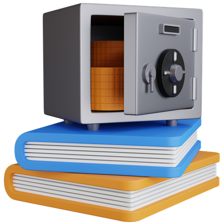 Books Pile  3D Icon