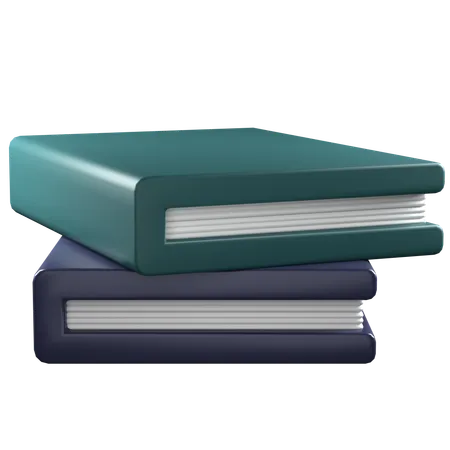 Books Stack  3D Icon