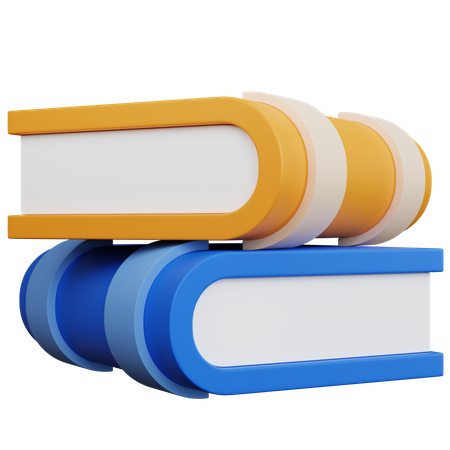 Books Stack  3D Icon