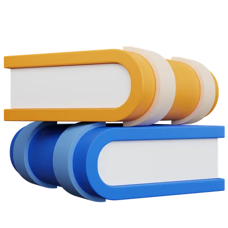 Books Stack  3D Icon