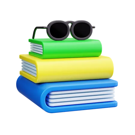 Books Stack  3D Icon