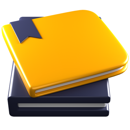 Books Stack  3D Icon