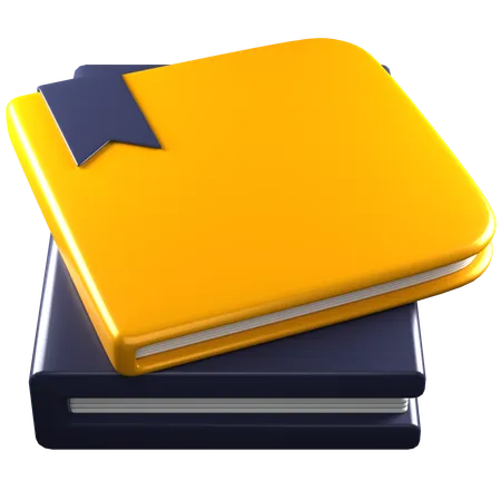 Books Stack  3D Icon