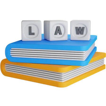 Books With Law Dice  3D Icon