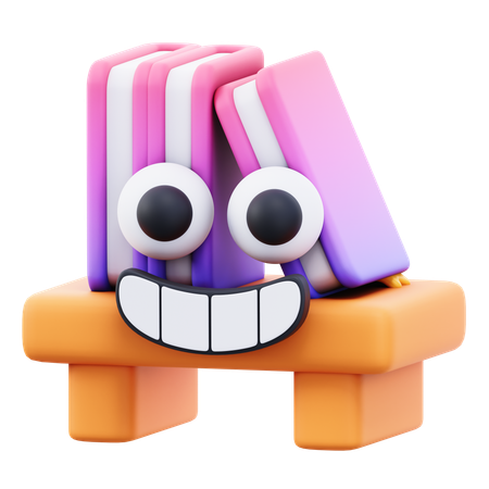 Bookshelf  3D Icon
