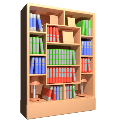 Bookshelf  3D Icon