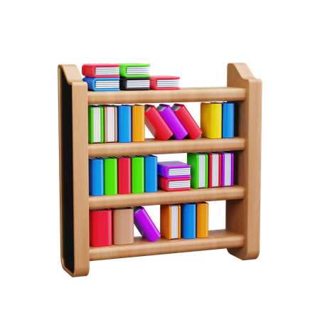 책장  3D Icon