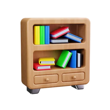 Bookshelf  3D Icon