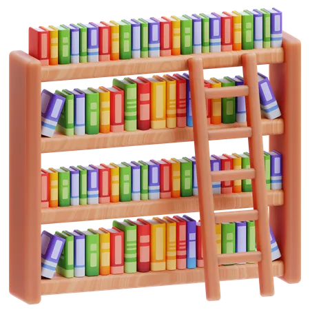 Bookshelf  3D Icon